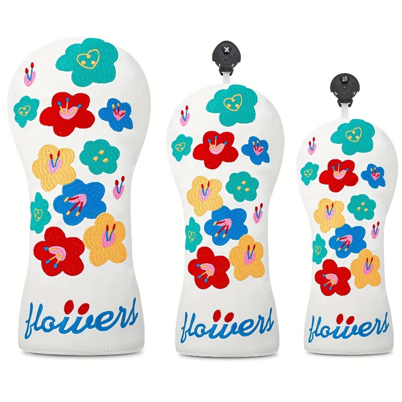 Golf Equipment Nearby - Penutup Kepala Klub Golf Desain Floral