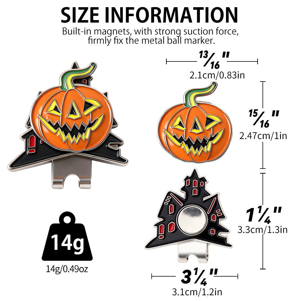 Caiton Halloween Golf Hat Clip - Ball Marker Set ulasan dan harga