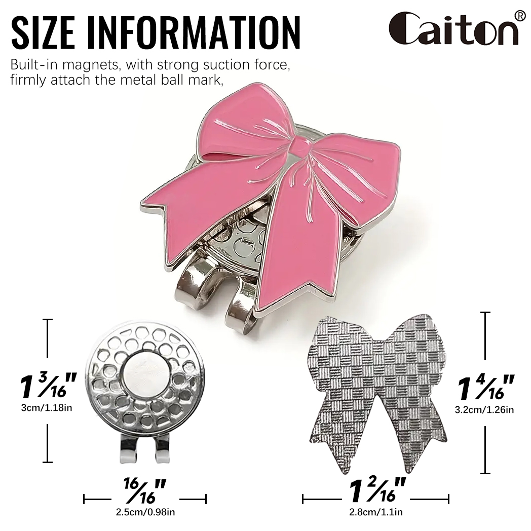 Penjepit Topi Golf Caiton Pink - Ball Marker Set ulasan dan harga